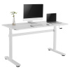 Ergo Office stôl s manuálnym nastavením výšky, max 40 kg, max. výška 117 cm, s doskou na prácu v sede a v stoji, ER-401 W