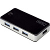 Digitus DA-70231 4 porty USB 3.0 hub čierna, strieborná; DA-70231