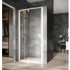 Ravak NEXTY NDOP2-110, 2-dielne sprchové dvere do niky White/White,Transparent + vešiak 03OD0101Z1