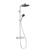 Hansgrohe Activera S Sprchový set s termostatom, priemer 24 cm, 2 prúdy, EcoSmart+, chróm 28083000-HG