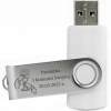 Pendrive MemoRabbit twister 64 GB USB 2.0 gravírovanie sväté prijímanie 64 GB USB 2.0 biely