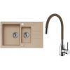 Set Alveus (dřez Rock 70 Beige 55 + baterie Mintas Béžová/Chrom) SETA25307