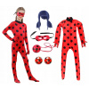 Kostým pre dievča - Kostým maskuje masku na parochňu Ladybug (Kostým zamaskovanie Ladybug Wig Wyrozo 130 cm)