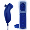 Wii Remote Controller + Nunchuck modrý + motion + silikonový obal