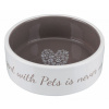 TRIXIE Pet´s home keramická miska 0,3l/12 cm krémovo/hnědošedá