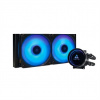 CHIEFTEC vodní chlazení CPU Iceberg 240, 2x120mm ARGB, ARGB vodní blok, LGA1851, AM5, černá CLC-240-RGB