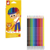 Janod Colorino Detské pastelky s gumou 12 farieb odolné