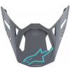Šilt pre prilby SUPERTECH S-M8 RADIUM, ALPINESTARS (šedá/tyrkysová matná)