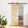 zahrada-XL Posuvné dvere so sadou kovania 70x210 cm borovicový masív 3203054