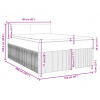 vidaXL Posteľný rám boxspring s matracom krémový 160x200 cm látka - Krémová - 153930-52582