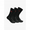 Wilson Mens Crew Sock Black 3 pack
