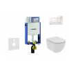 Geberit Kombifix Set predstenovej inštalácie, klozetu a dosky Ideal Standard Tesi, tlačidla Sigma30, Rimless, SoftClose, biela/chróm 110.302.00.5 NE5