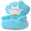 zahrada-XL Detské plyšové kreslo Prince, modré 80157