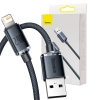 Kábel USB na Lightning Baseus Crystal Shine, 2,4 A, 2 m (čierny)
