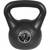 Gorilla Sports Kettlebell činka, plast, čierna, 4 kg