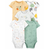 CARTER'S Body krátky rukáv Veggies neutrál LBB 5 ks NB, veľ. 56
