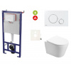 Swiss aqua technologies Cenově zvýhodněný závěsný WC set SAT do lehkých stěn / předstěnová montáž+ WC SAT Infinitio SIKOSSIN70KECO
