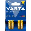VARTA Longlife batéria AAA mikrotužková 4 ks