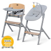 KINDERKRAFT SELECT Set jídelní židlička Livy Oak + lehátko Calmee, Premium