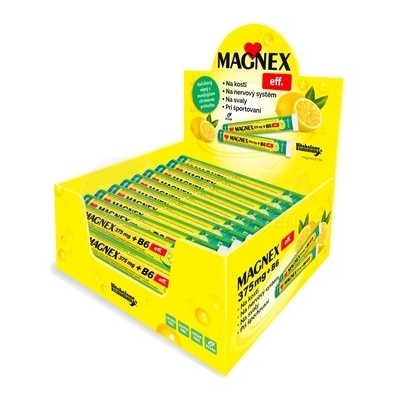 Vitabalans MAGNEX 375 mg + B6 effervescent DISPLEJ tablieteff Lemon 18x 20 ks