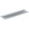 GEBERIT Xeno2 nábytkové umývadlo s dvomi otvormi, bez prepadu, 1600 x 480 mm, matná biela, 500.279.00.1