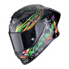 Prilba Scorpion EXO-R1 Evo II Air SAVAGE Black Green Orange Veľkosť: XS (53-54 cm)