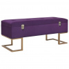 zahrada-XL Lavica s úložným priestorom 105 cm, fialová, zamat 247572