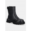 Kožené členkové topánky GOE čierna farba, na platforme, jemne zateplené, SS2N4143 BLACK SS2N4143.BLACK EUR 40