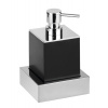 Sapho X-STEEL dávkovač mydla na postavenie 200ml, čierna mat XS104B
