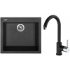 Set Sinks G182N6 (dřez Cube 560 NANO Nanoblack N6 + baterie Mix 35 Nanoblack N6)