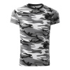 MALFINI Tričko Camouflage 144, krátký rukáv, unisex MAL-1443213 S Maskáčovo šedá