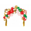 PartyDeco Balónová girlanda Vianoce 170 x 155 cm
