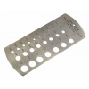 Nerezová mierka na meranie veľkosti vrtákov 1 - 13 mm, 25 otvorov (TrueTech)