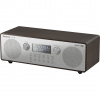 Panasonic RF-D100 rádio DAB-FM (podporuje rôzne hudobné zdroje: FM, Bluetooth, DAB+, AUX-IN, reproduktory s plným rozsahom 6,5cm), čierne a strieborné