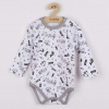 Dojčenské bavlnené body s dlhým rukávom New Baby Music - 86 (12-18m)