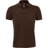 SOL's Collection Polokošile Prime Men, piqué, krátký rukáv, pánská COT25057114004-chocolate XL Čokoládová