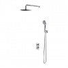 OMNIRES Y - Sprchový set s termostatom pod omietku, s telesom, priemer 25 cm, 5 prúdov, chróm SYSYT01XCR