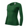Dámske pracovné tričko MALFINI Fit-T LS Farba: fľaškovozelená, Veľkosť: 2XL