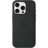 iPhone 16 Pre Max Silicone Case with MS - Black MYYT3ZM/A
