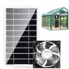 SILNÝ ODSÁVACÍ VENTILÁTOR SO SOLÁRNYM PANELOM 30 W PRE SKLENÍKOVÉ KURNÍKY