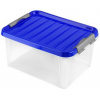 Heidrun Plastový úložný box s vekom Clip box 14l