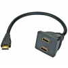 PremiumCord Adapter HDMI rozdvojka M - 2xF (rozdvojka, 1.3) kphdma-6