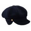 8-dielna modrá dámska bekovka od Mayser - Camila Newsboy Cap - ušné klapky Veľkosť: 57 cm (M)