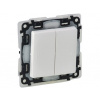 LEGRAND VALENA LIFE dvojitý striedavý prepínač (5B) biela IP44 752158