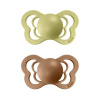 Bibs cumlíky kaučuk ortodonické 2 ks Couture 6-36 mesiacov Meadow-earth
