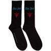 Ponožky Bon Jovi - Dagger Heart Blue Logo, Unisex,Čierna,UK 7 - 11