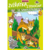 Omaľovánka - A4 - so samolepkami - Zvieratká z lesa