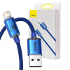Kábel USB na Lightning Baseus Crystal Shine, 2,4 A, 1,2 m (modrý)