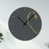 drevo zivota Nástenné hodiny RIEK Farebný dekor: Antracit-Dub zlatý, Farba ručičiek: Černé, Velikost hodin: 35x35