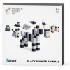 Stavebnica Pixio Magnetická stavebnica Black And White Animals